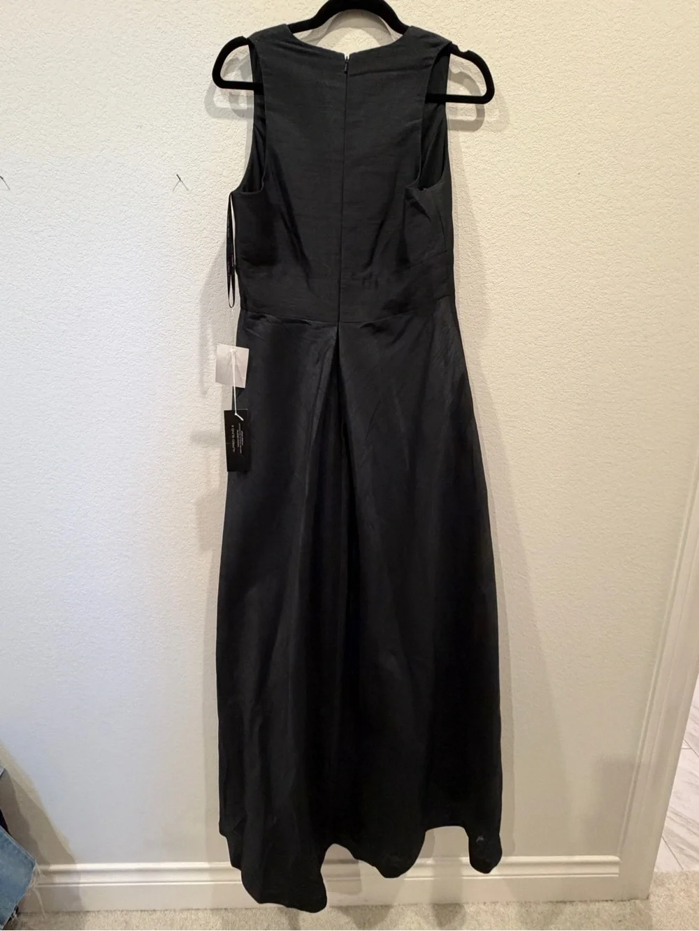 Alfred Sung Black Dupioni Gown D611 - Picture 4 of 4